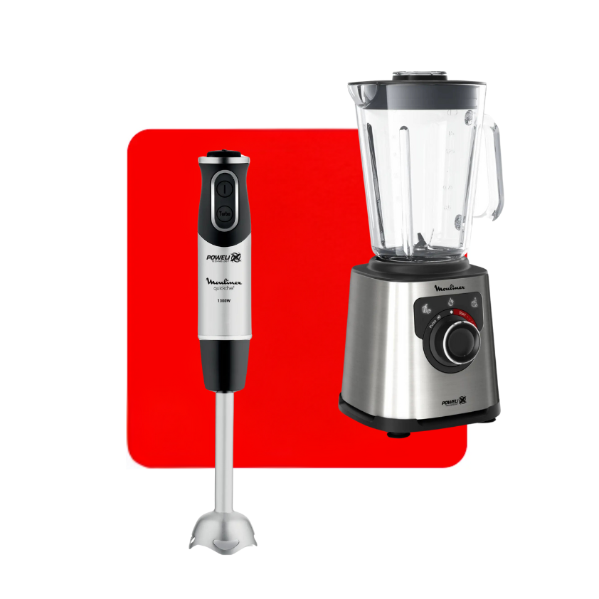 Moulinex Pack Powelix: Liquidificadora + Varinha mágica