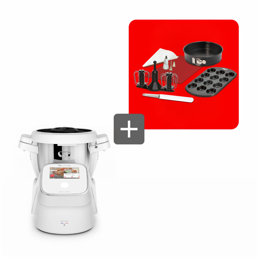 Moulinex Pack amantes de pastelaria: Companion Touch + kit pastelaria